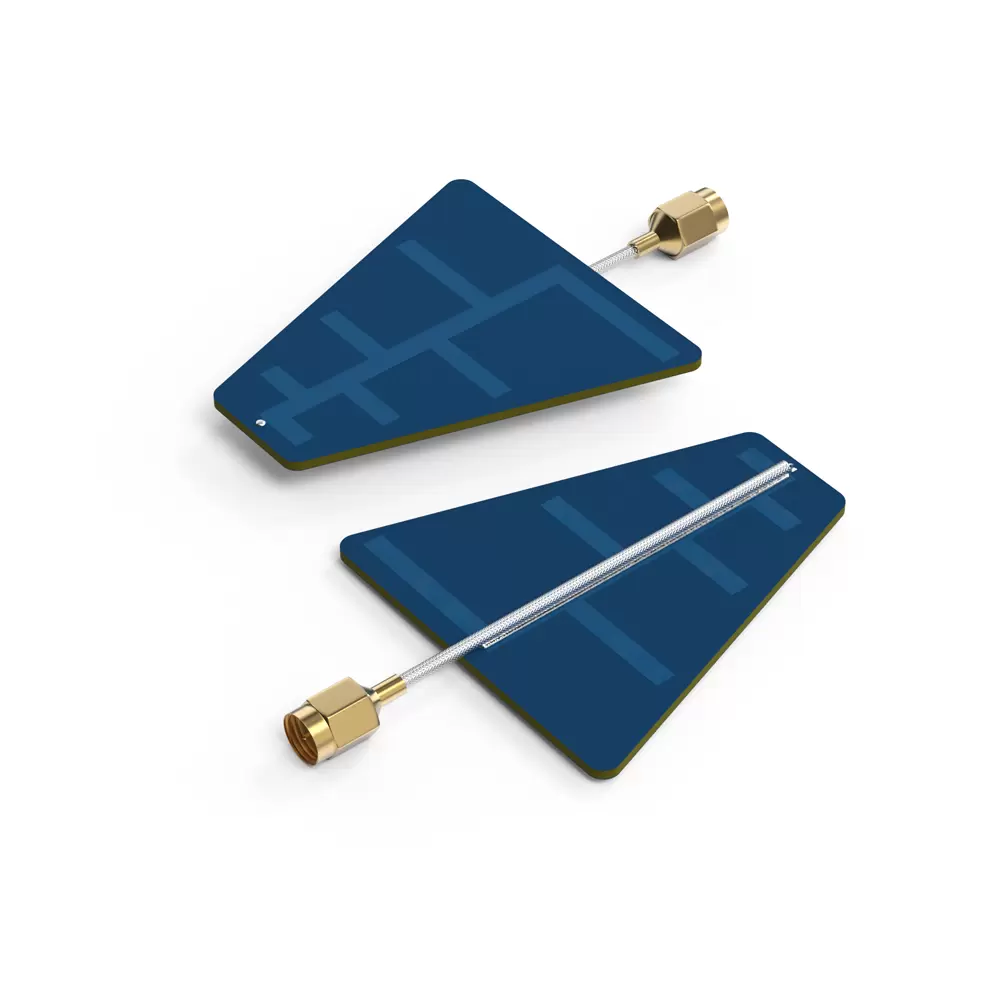 UWB-PCB-D: сверхширокополосная направленная логарифмическая печатная антенна