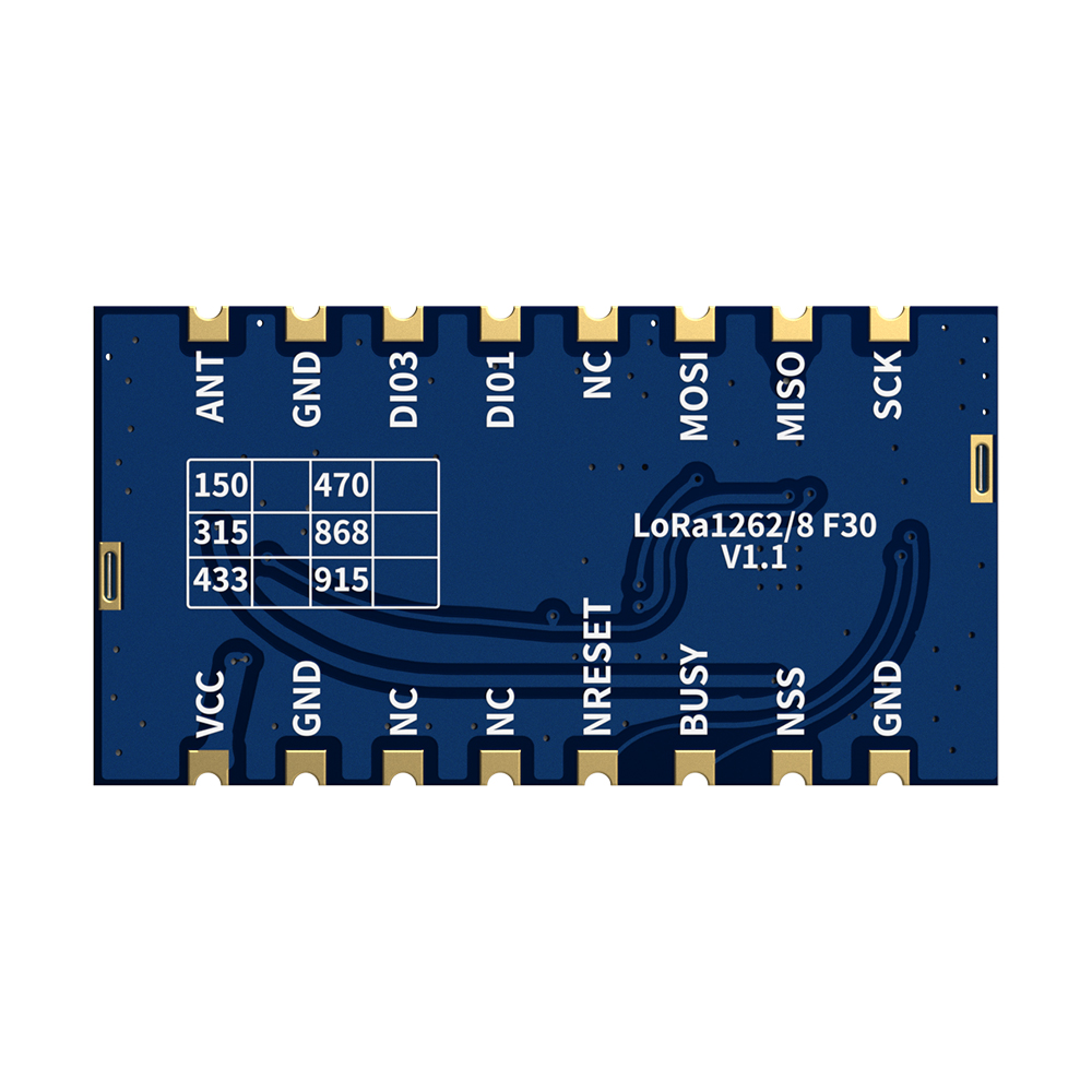 LoRa1262F30 : Модуль SX1262 TCXO LoRa мощностью 2 Вт с защитой от электростатического разряда