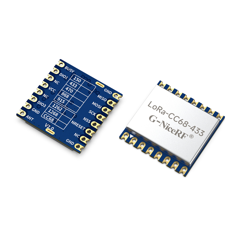 LoRa-CC68: модуль 433/470/490 МГц на базе LLCC68 с портом SPI