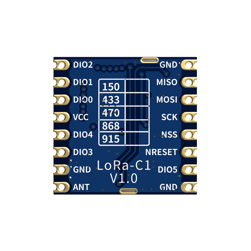 LoRa1278-C1: Модуль LoRa 433/490 МГц SX1278 с интерфейсным модулем SPI и защитой от электростатического разряда