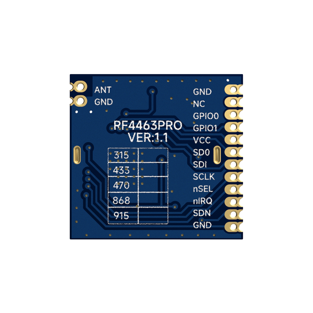 RF4463PRO-470: Si4463 100 мВт, 470 МГц, радиочастотный передатчик и модуль приемника