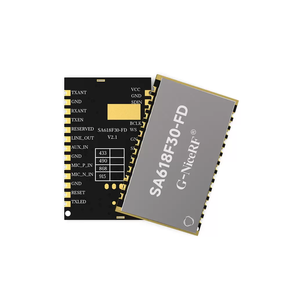 SA618F30-FD: полнодуплексный беспроводной модуль передачи данных, поддерживающий 8-стороннюю одновременную передачу