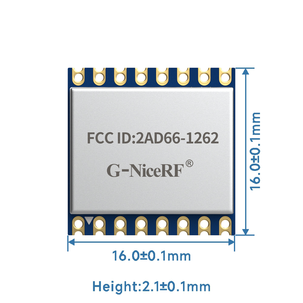 LoRa1262-915: Сертифицированный FCC ID SX1262, модуль LoRa 915 МГц с защитой от электростатического разряда