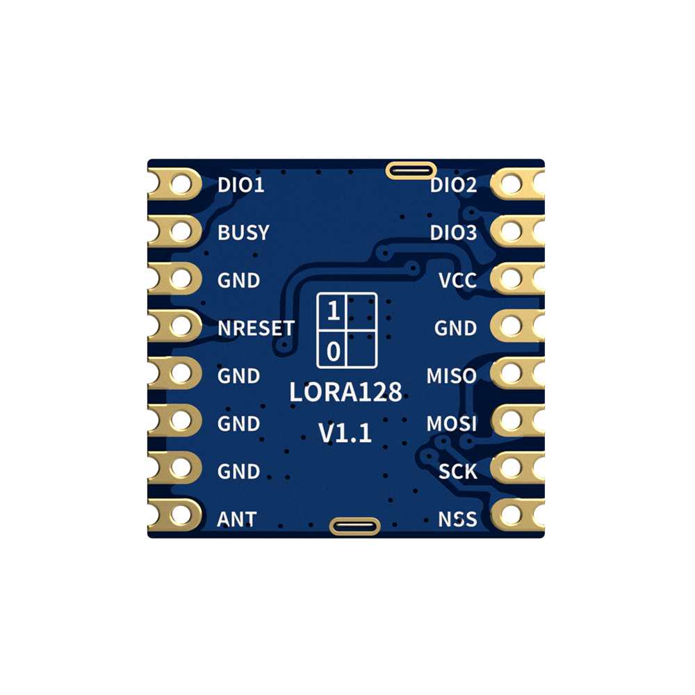 LoRa1280-TCXO: сертификация FCC ID и CE-RED. Сертифицированный модуль SX1280 с частотой 2,4 ГГц поддерживает диапазон измерения.