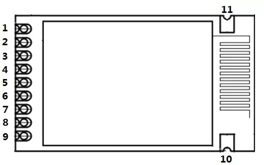 Определение контактов встроенного модуля маяка 2,4 ГГц Beacon128 Определение контактов встроенного модуля маяка 2,4 ГГц Beacon128