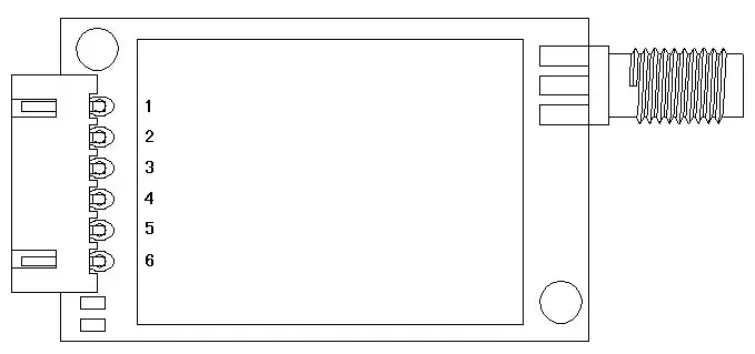 Определение контактов модуля UART RF SV611 Определение контактов модуля UART RF SV611
