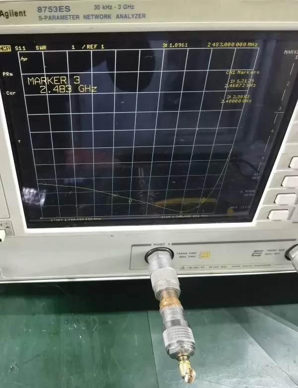 Диаграммы КСВ пружинной антенны SW2400-TH11 Диаграммы КСВ пружинной антенны SW2400-TH11