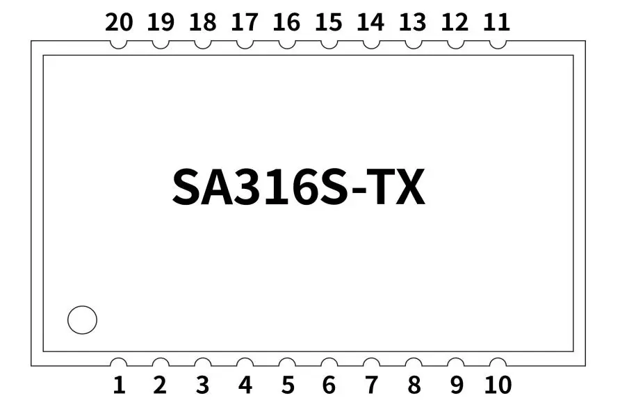 Определение контактов модуля передачи звука SA316S