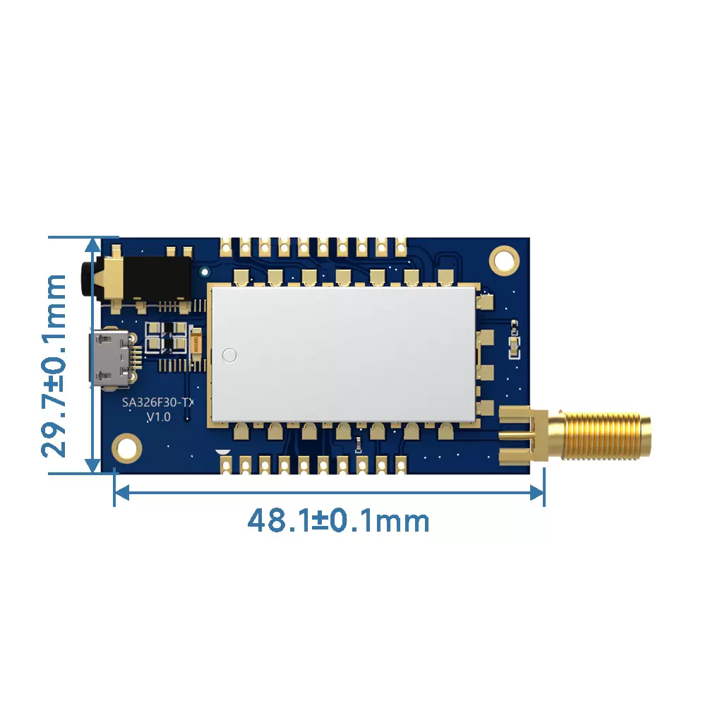 SA326F30: беспроводной аудиомодуль с низкой задержкой и частотой дискретизации 48K