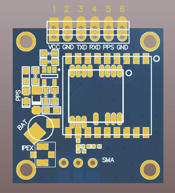 Определение контактов GPS-модуля GPS03