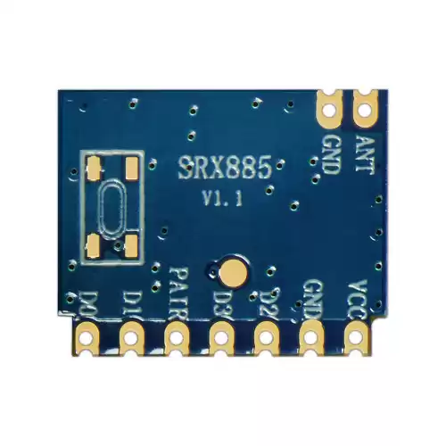 SRX885: модуль приемника ASK 315/433 МГц с многофункциональным декодированием