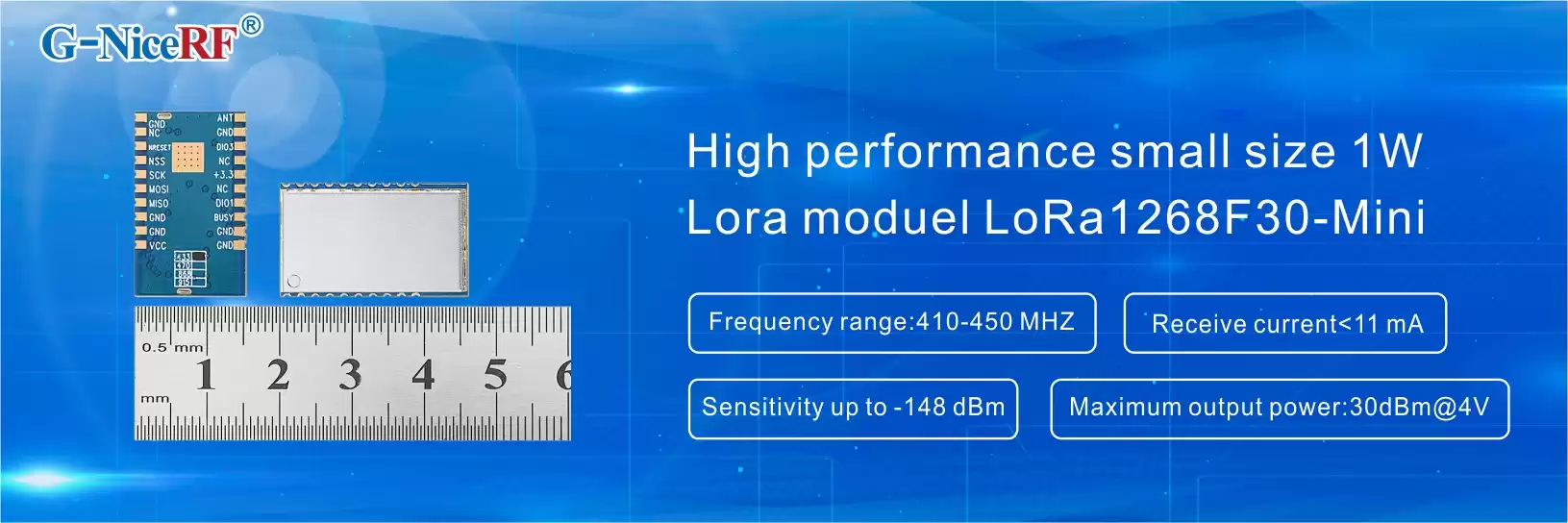 Модуль LoRa LoRa1268F30-Мини