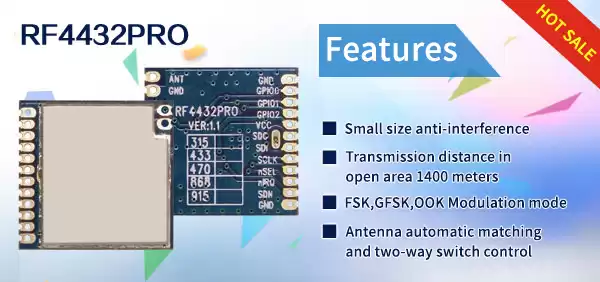модуль беспроводного приемопередатчика RF4432PRO