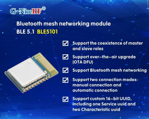 Новинка: сосуществующий модуль BLE Master-Slave BLE5101 использует протокол BLE 5.1.