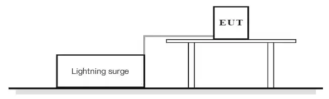 Схема подключения схемы испытания на перенапряжение