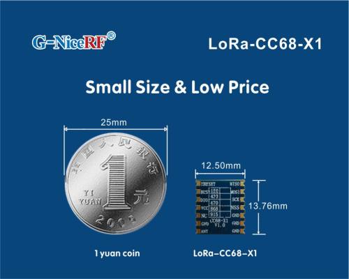 Небольшой размер и низкая цена: новый беспроводной модуль LLCC68 LoRa LoRa-CC68-X1