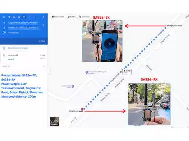 Беспроводной аудиомодуль SA326 Тест дальности связи