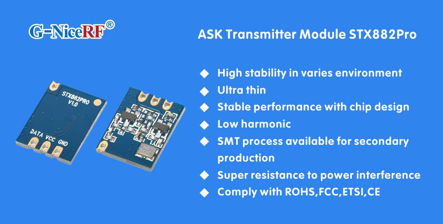 Модуль передатчика ASK STX882Pro