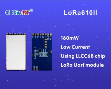 Новинка: слаботочный модуль Uart LoRa LoRa610II мощностью 160 мВт с использованием чипа LLCC68