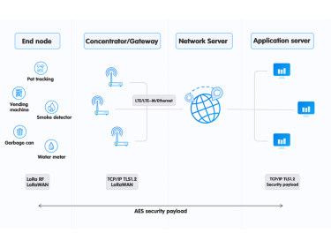 Как шлюз LoRaWAN взаимодействует с сервером