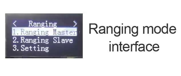 интерфейс режима измерения дальности