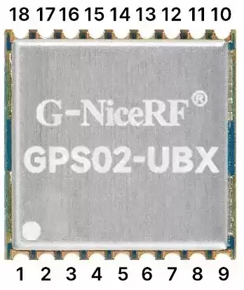 Контакты GPS-модуля UBLOX GPS02-UBX