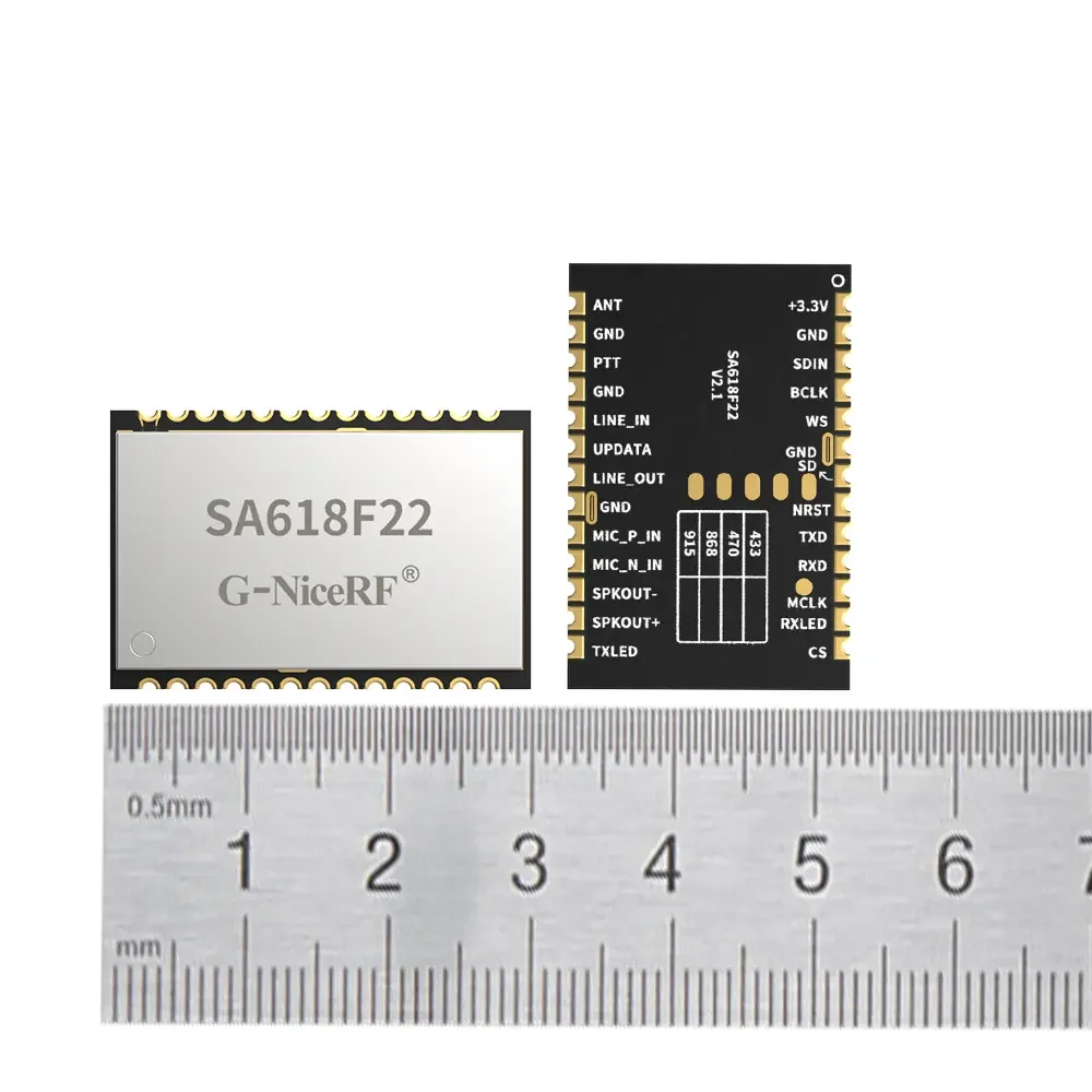 SA618F22: 160 мВт, частота дискретизации 8K, полнодуплексный беспроводной аудиоприемопередатчик