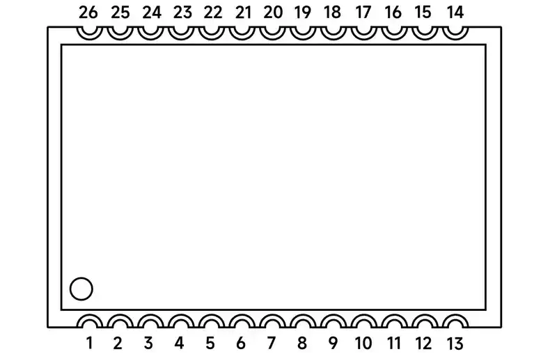 Определение контактов модуля аудиотрансивера SA918F30