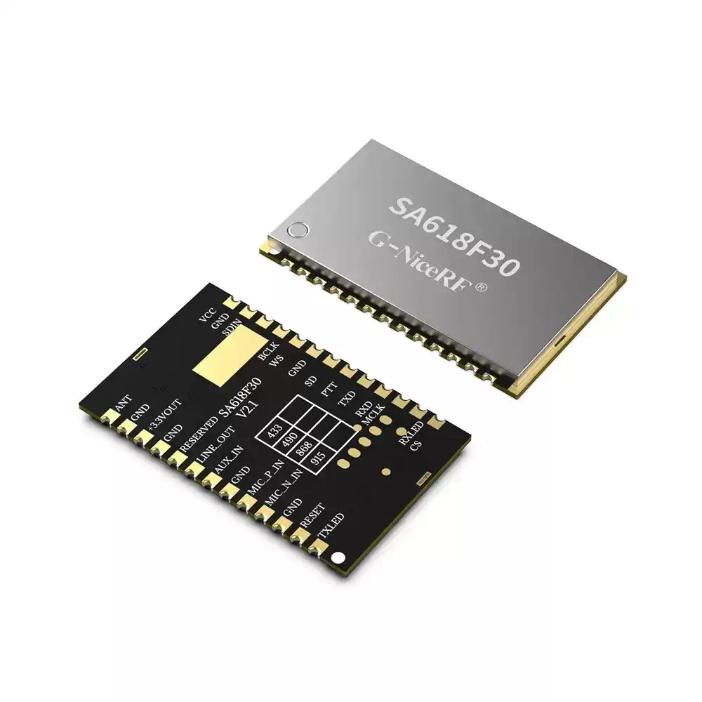 SA618F30: 1 Вт полнодуплексный беспроводной аудиомодуль дальнего действия с защитой от электростатического разряда
