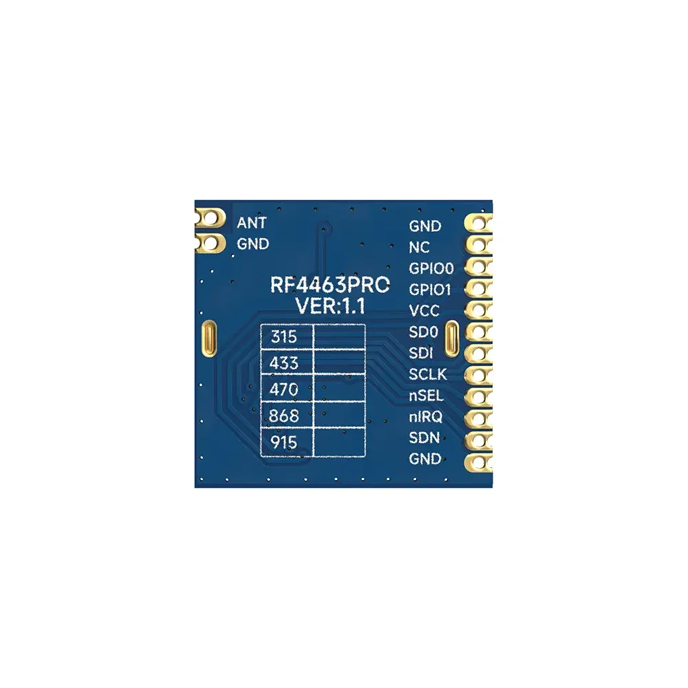 RF4463PRO-433: Si4463, 433 МГц, идентификатор FCC и сертифицированный CE-RED интерфейсный модуль