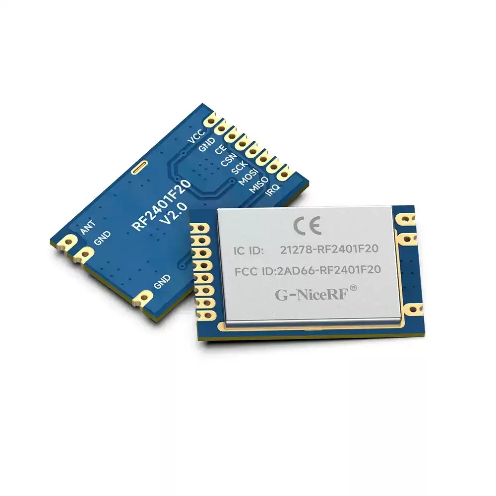 RF2401F20: nRF24L01+ 2,4 ГГц, сертифицированный CE-RED, FCC ID, IC ID и TELEC, оригинальный скандинавский радиочастотный модуль