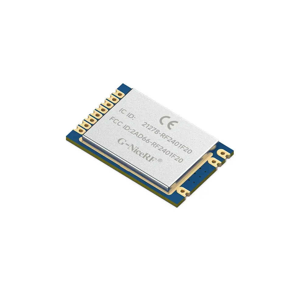 RF2401F20: nRF24L01+ 2,4 ГГц CE-RED, идентификатор FCC, IC ID и сертифицированный TELEC оригинальный скандинавский радиочастотный модуль