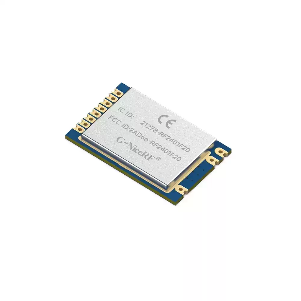 RF2401F20: nRF24L01+ 2,4 ГГц, сертифицированный CE-RED, FCC ID, IC ID и TELEC, оригинальный скандинавский радиочастотный модуль