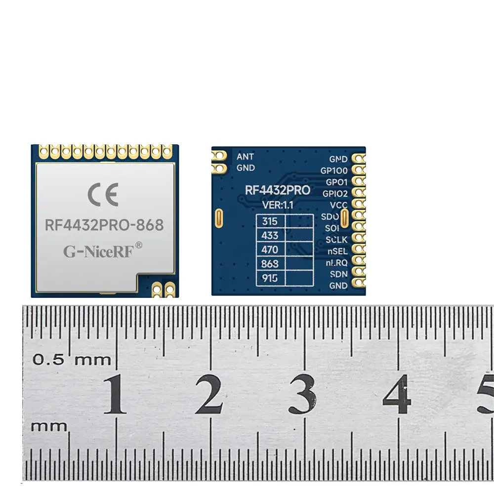 RF4432PRO : Сертифицированный CE-RED модуль радиочастотного приемопередатчика 868 МГц с экраном