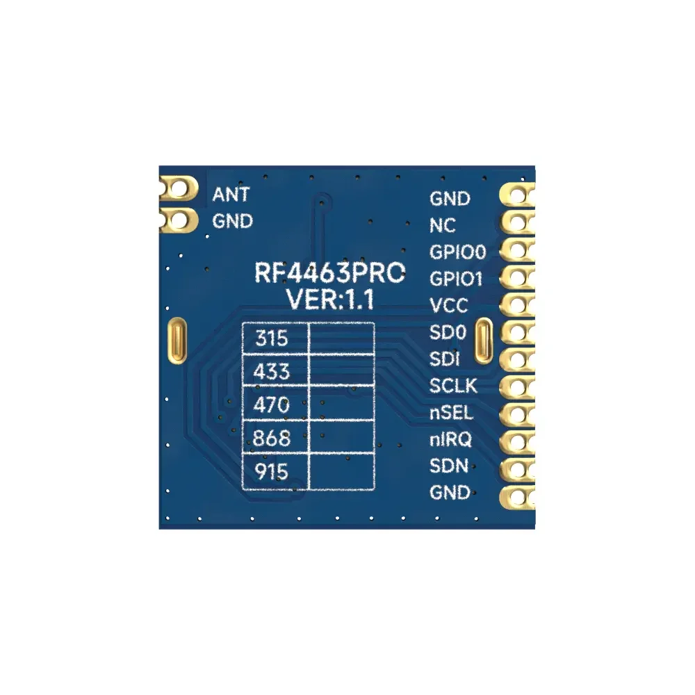 RF4463PRO-915: Si4463, 915 МГц, сертифицированный FCC ID и IC ID радиочастотный модуль