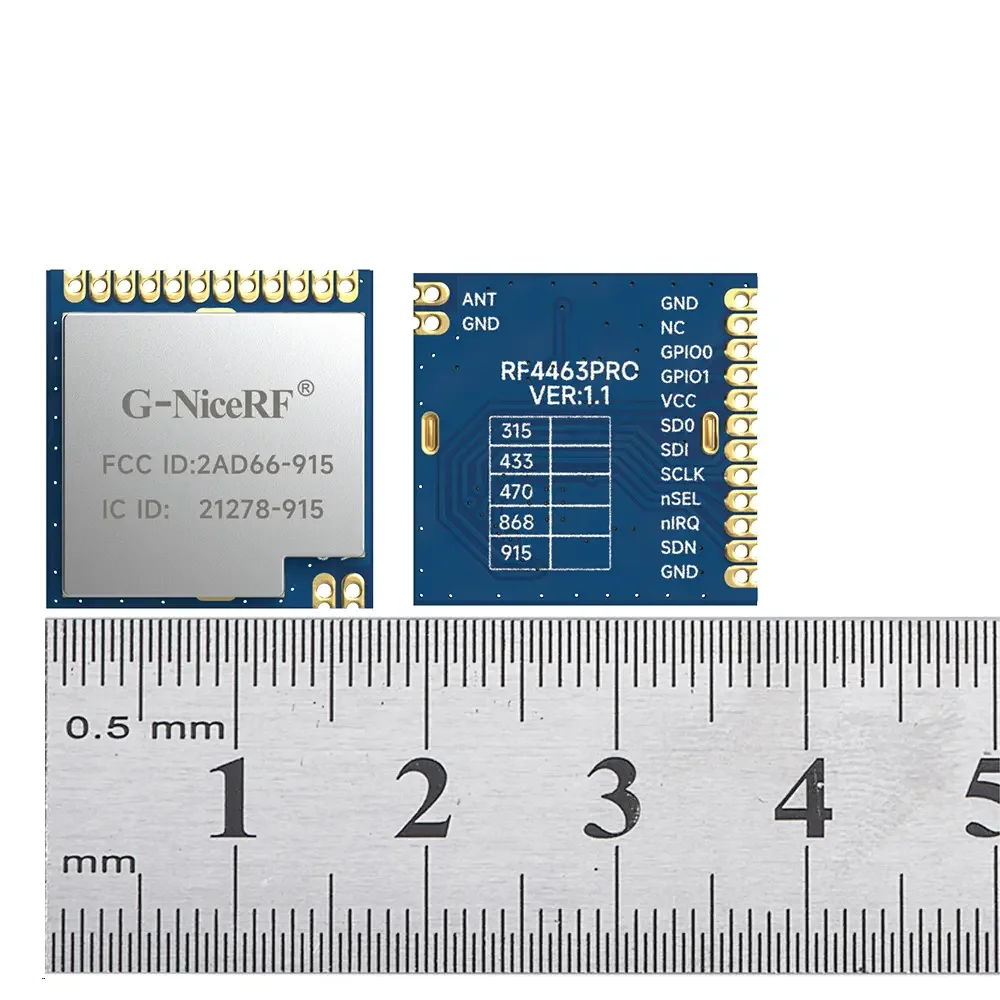 RF4463PRO-915: Si4463, 915 МГц, сертифицированный FCC ID и IC ID радиочастотный модуль