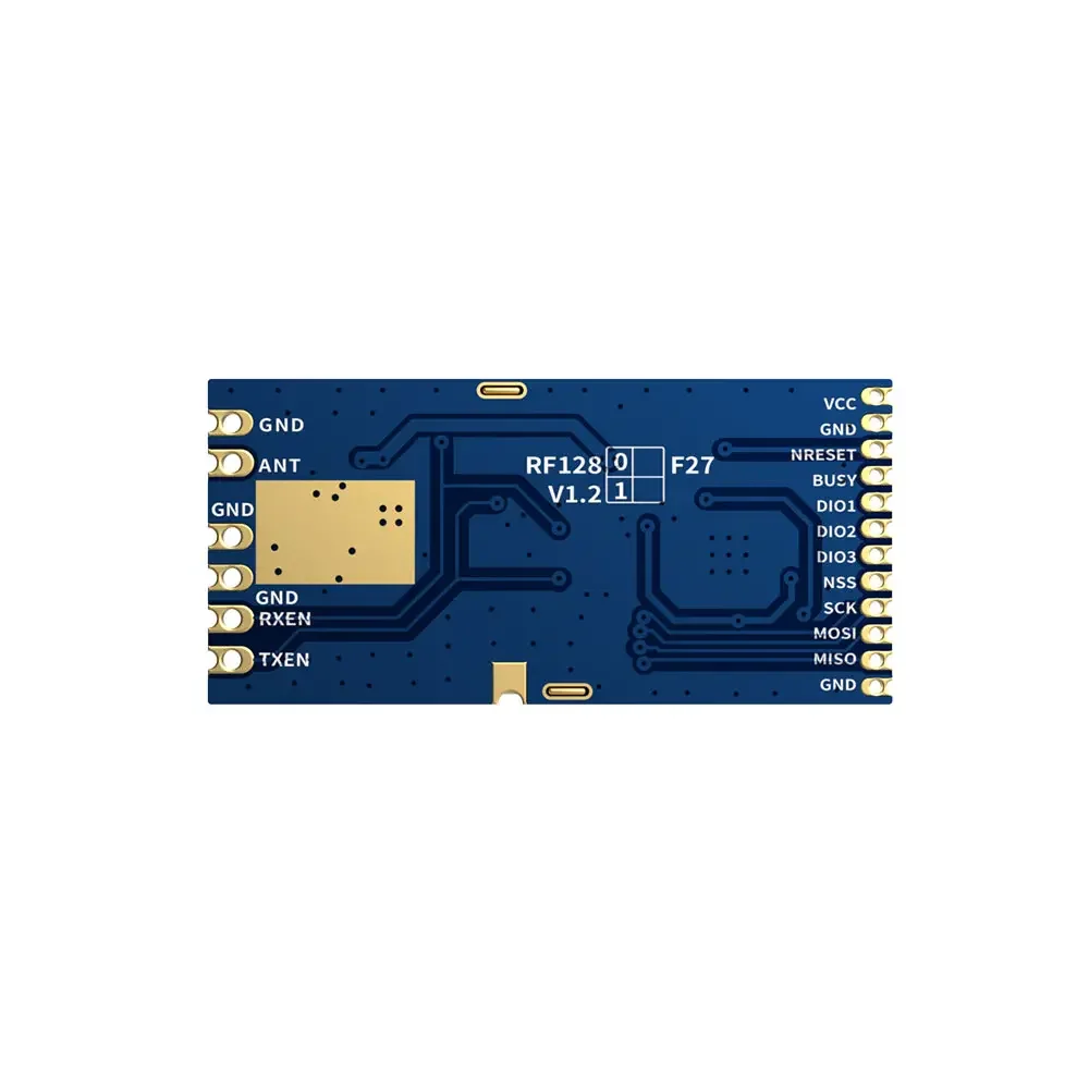 LoRa1281F27: SX1281, 500 мВт, сертифицированный CE-RED и FCC ID модуль LoRa 2,4 ГГц с TCXO