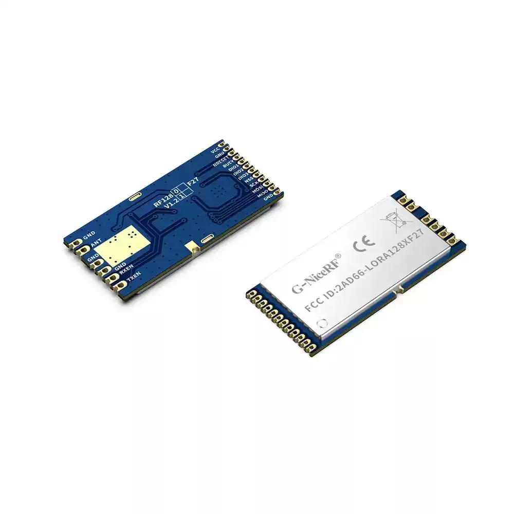 LoRa1281F27: модуль LoRa SX1281 мощностью 500 мВт с сертификатами CE-RED и FCC ID, 2,4 ГГц, с TCXO
