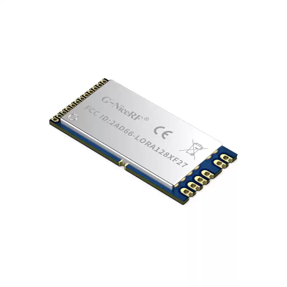 LoRa1281F27: модуль LoRa SX1281 мощностью 500 мВт с сертификатами CE-RED и FCC ID, 2,4 ГГц, с TCXO