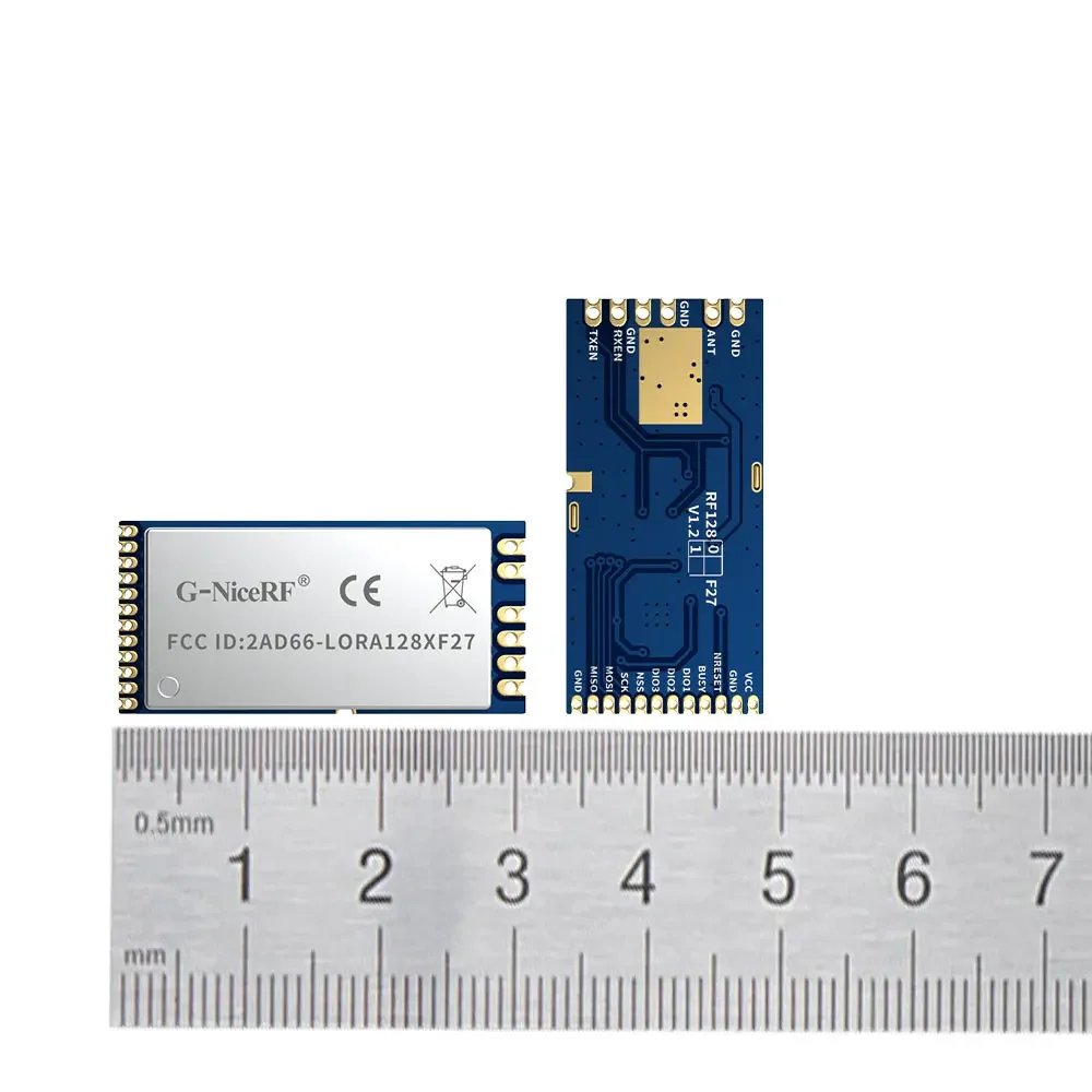 LoRa1281F27: SX1281, 500 мВт, сертифицированный CE-RED и FCC ID модуль LoRa 2,4 ГГц с TCXO