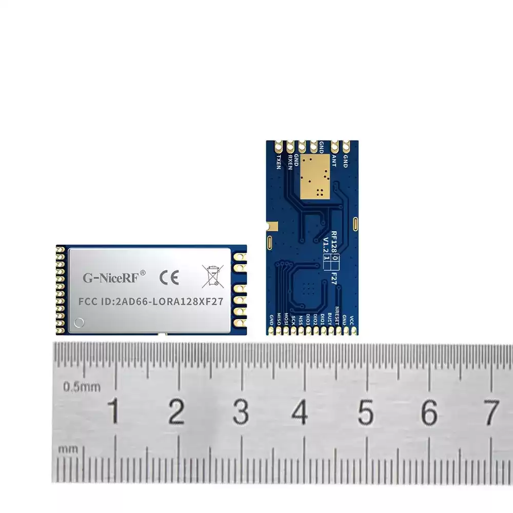 LoRa1281F27: модуль LoRa SX1281 мощностью 500 мВт с сертификатами CE-RED и FCC ID, 2,4 ГГц, с TCXO