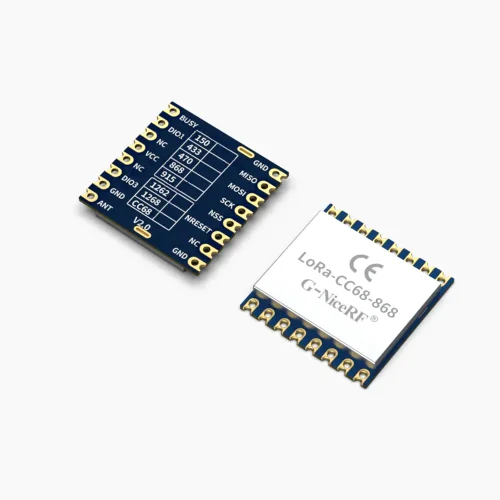 LoRa-CC68-868: Модуль LoRa на базе LLCC68 с одобренным CE-RED интерфейсом SPI и защитой от электростатического разряда.