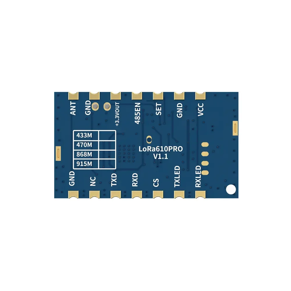 LoRa610Pro: встроенный модуль Uart LoRa небольшого размера мощностью 100 мВт с защитой от электростатического разряда