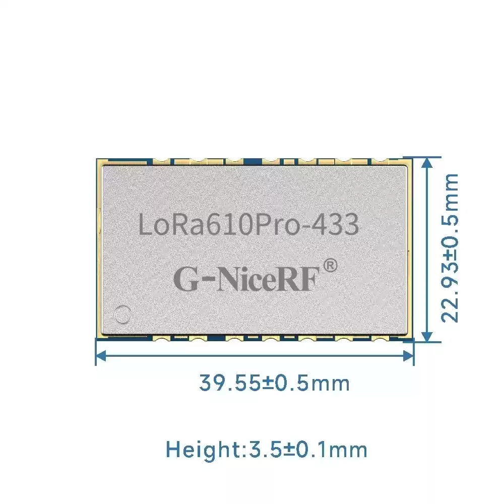 LoRa610Pro: сертификация KC/ANATEL, встраиваемый модуль UART LoRa малого размера мощностью 100 мВт с защитой от электростатического разряда