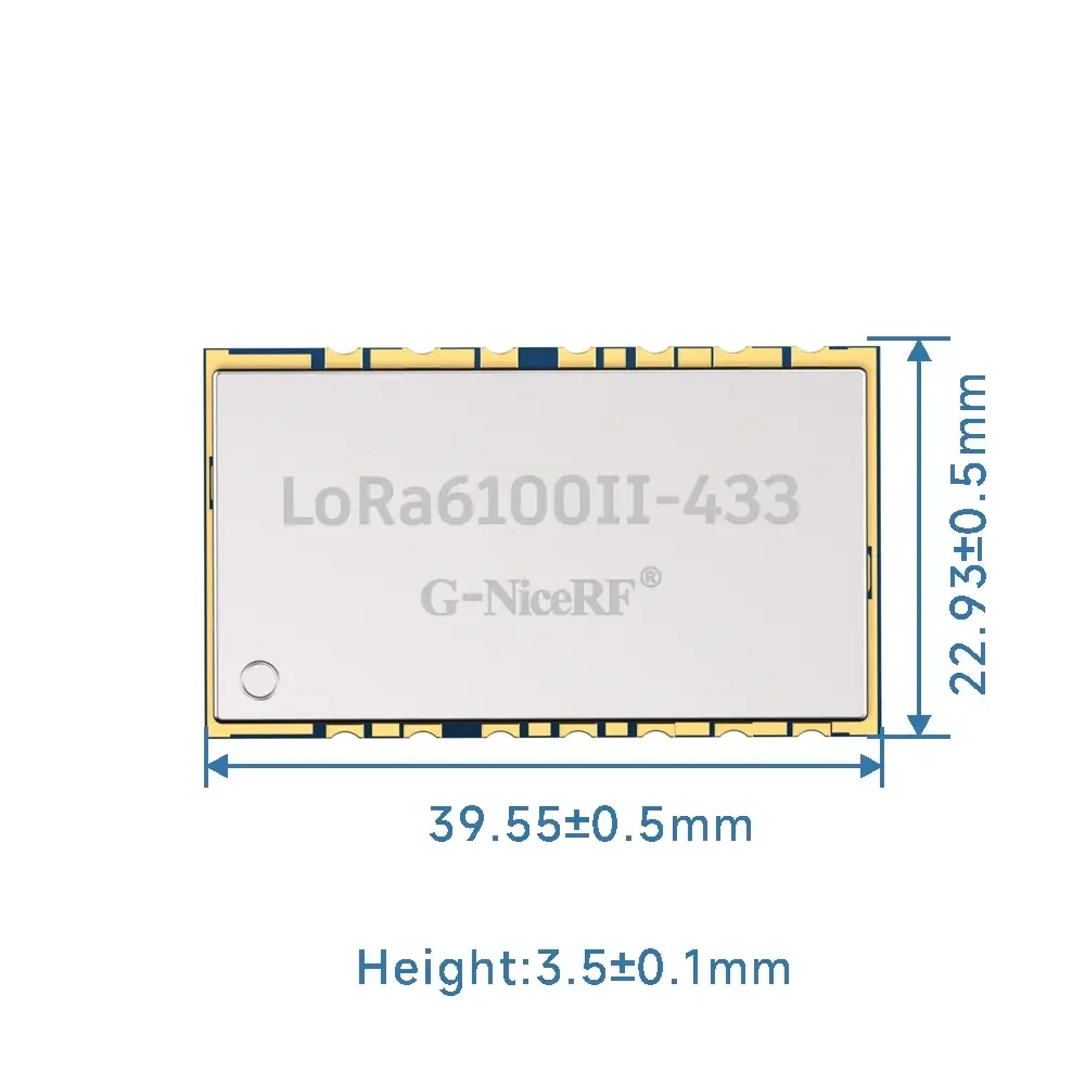 LoRa6100II: Модуль Uart LoRa мощностью 2 Вт с чипом LLCC68 для ячеистой сети и защиты от электростатического разряда