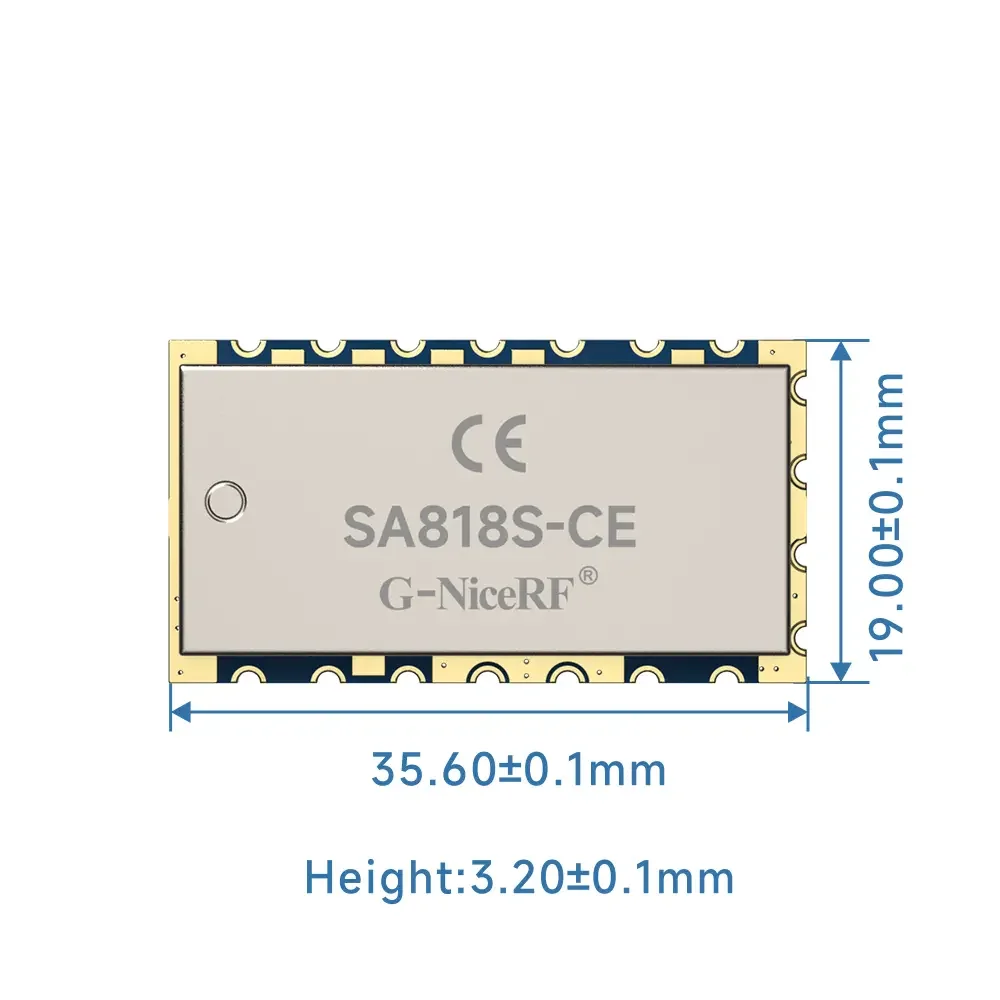 SA818S-CE: Сертифицированный CE-RED аналоговый модуль рации мощностью 1 Вт, радиус действия 3–5 км