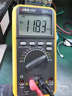 Измеренный ток приема