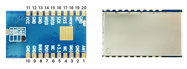 Контакты модуля LoRa LoRa1268F30-Mini