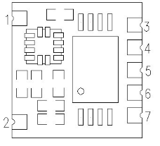 Определение контактов модуля 3D-шагомера STP201 Определение контактов модуля 3D-шагомера STP201