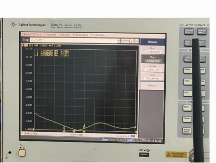 График КСВ стержневой антенны sw1900-zd200 График КСВ стержневой антенны sw1900-zd200